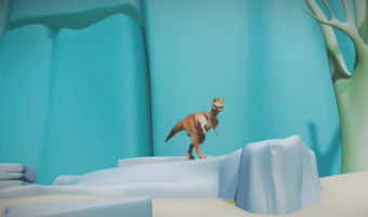 3D动画-恐龙跳跃